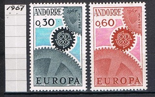 Andorra 1967 - Europa CEPT  ++