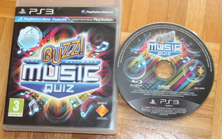 BUZZ Music Quiz PS3 peli MusaVisa Playstation 3 kuin uusi