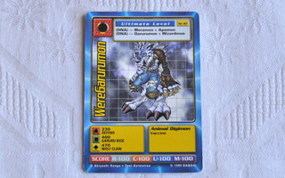 WereGarurumon - Digimon kortti v.1999