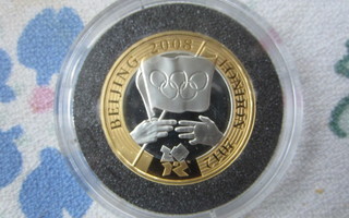 Two pounds. Beijing 2008  - London 2012 olymp lipun luovutus