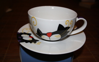 Kissa -tee/kahvikuppi