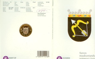 5 euro 2011 Savon maakuntaraha, proof