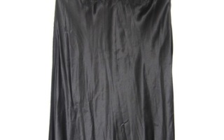 Pitkä musta hihaton satiinimainen mekko, Vintage Stories  42