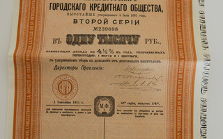Obligaatio Venäjä, Pietari 1911