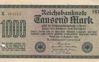 GERMANY 100 MARK 1922  H-0645