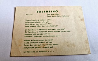 Valentino Panda suklaatehdaskeräilykortti