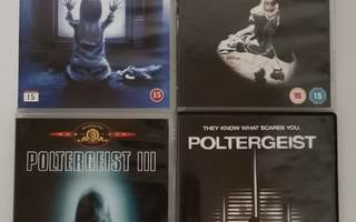 Poltergeist 1-4 DVD UUDENVEROISET!