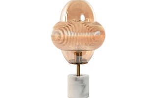Pöytälamppu Home ESPRIT Meripihka Kristalli Marmori 50 W 2