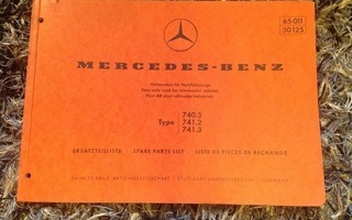 Varaosaluettelo Mercedes-Benz kuorma-auto taka-akseli 740.3