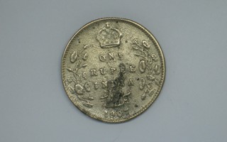1907 Intia One Rupee, Edward VII