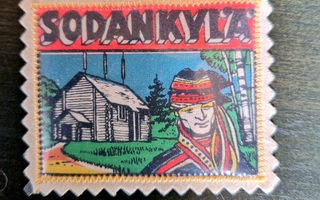 Sodankylä vintage kangasmerkki