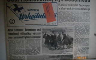 Suomen Urheilulehti Nro 30/1952 (25.2)
