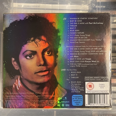 MICHAEL JACKSON - Thriller 25 CD+DVD (Anniversary Edition) osastossa Ulkomainen pop