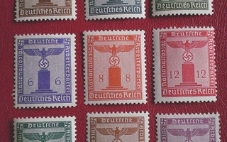 Saksa Valtakunta postimerkit 9 kpl