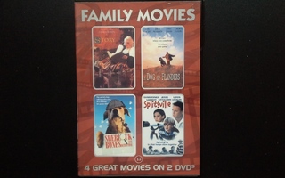 DVD: Family Movies - 4 elokuvaa kahdella levyllä (352 min)
