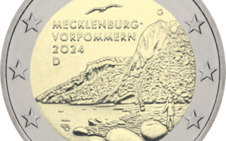 Saksa 2024 2 euro CC Mecklenburg A-J UNC