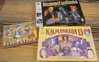 3 kpl lautapelejä varaosiksi