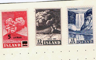 Vanhoja postimerkkejä Islanti ja Norja