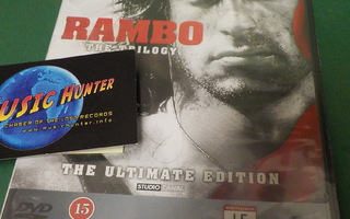 RAMBO THE TRILOGY UUSI 3x DVD (W)