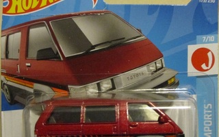 Toyota Liteace Van 4 door Red-Grey 1986 Hot Wheels 1:64