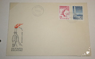 FDC kuori 16.11.1951 Olympia 1952
