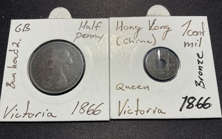 Victoria 1866, 2 kpl