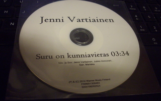 CDS : Jenni Vartiainen: Suru on kunniavieras (Sis.postikulu)