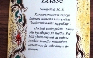 NO 1  - LASSE  NIMIPÄIVÄKORTTI