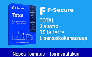 F-Secure Total (3 Vuotta)-(15 Laitetta) Käyttölisenssi