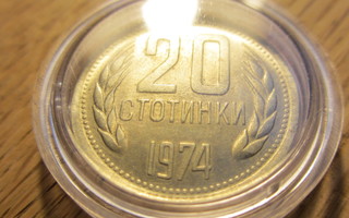 Bulgaria 20 Stotinka 1974 kolikko kl 7?