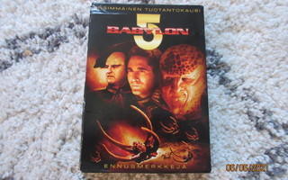 Babylon 5, 1.tuotankokausi Ennusmerkkejä dvd boxi.