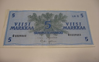 Seteli viisi markkaa 1963