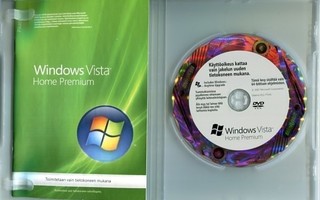 * Windows Vista 64 bit. Fin + Ohjekirja + SP1 / 2 DVD kotelo