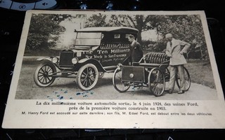 Ford Autokortti 1924 FIRMALEIMA RARE PK9 ALE!