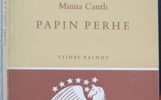 Minna Canth: Papin perhe, Otava 1960. 5p. 147 s.