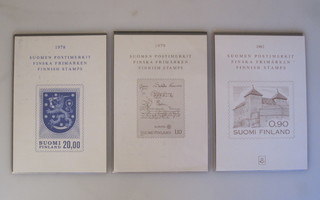 Suomen postimerkit 1978, 1979 ja 1982