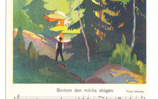 Martta WENDELIN - "Bortom den mörka skogen" - vanha kortti