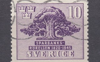 Ruotsi 1945 Fa 363A Säästöpankki 125 v.