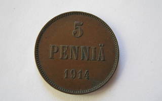 5 Penniä 1914