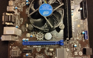 LGA1150 emolevy, CPU ja muisti paketti