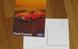 1973 Ford Consul postikortti - KUIN UUSI - post card