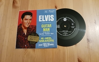 Elvis Presley – Guitar Man 7" ps orig AUS 1968 rare hieno