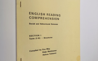 English reading comprehension : social and behavioural sc...