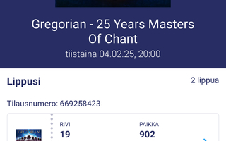 Gregorian - 25 Years Masters Of Chant Liput 2 kpl