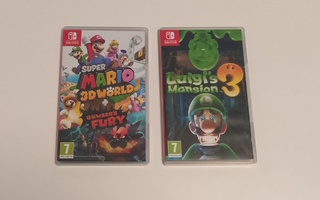 Super Mario 3D World +Bowser's Fury ja Luigi's Mansion 3