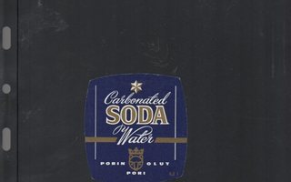 Porin Olut Carbonated SODA Water   Etiketti.