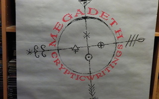 MEGADETH - CRYPTIC WRITINGS KAKSIPUOLINEN PROMO POSTERI