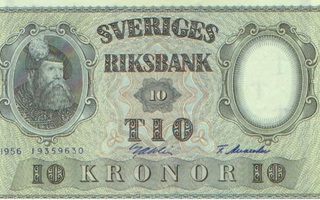 Ruotsi 10 kr 1956