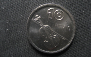 Espanja 10  pesetaa  1994 KM# 932 cu.ni  Pablo de Sarasaten