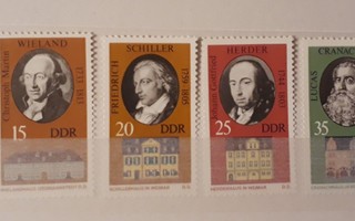 DDR 1973 - Henkilöitä Goethe, Liszt ym (6)  ++